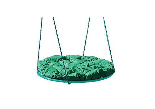 фото Качель-гнездо m-group 1403 10х60х60 см с зеленой подушкой