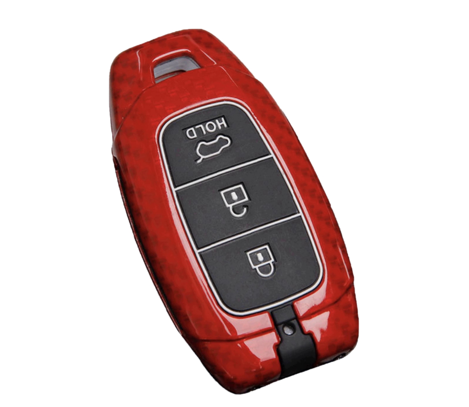 Защитный чехол MyPads M-159662 красный для смарт автомобильного ключа Hyundai хендай
