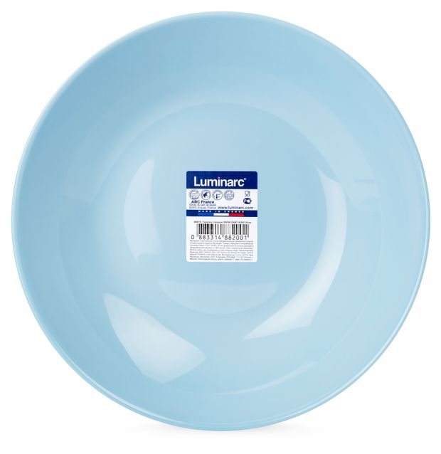 

Тарелка глубокая для супов Luminarc Lillie Light Blue 20 см голубая, Голубой