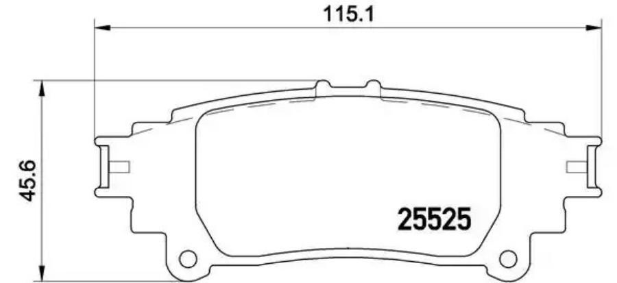 

Тормозные колодки brembo задние p83132