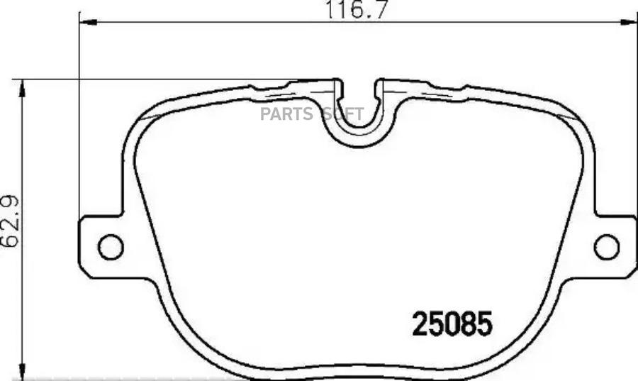 

Тормозные колодки brembo задние p44025