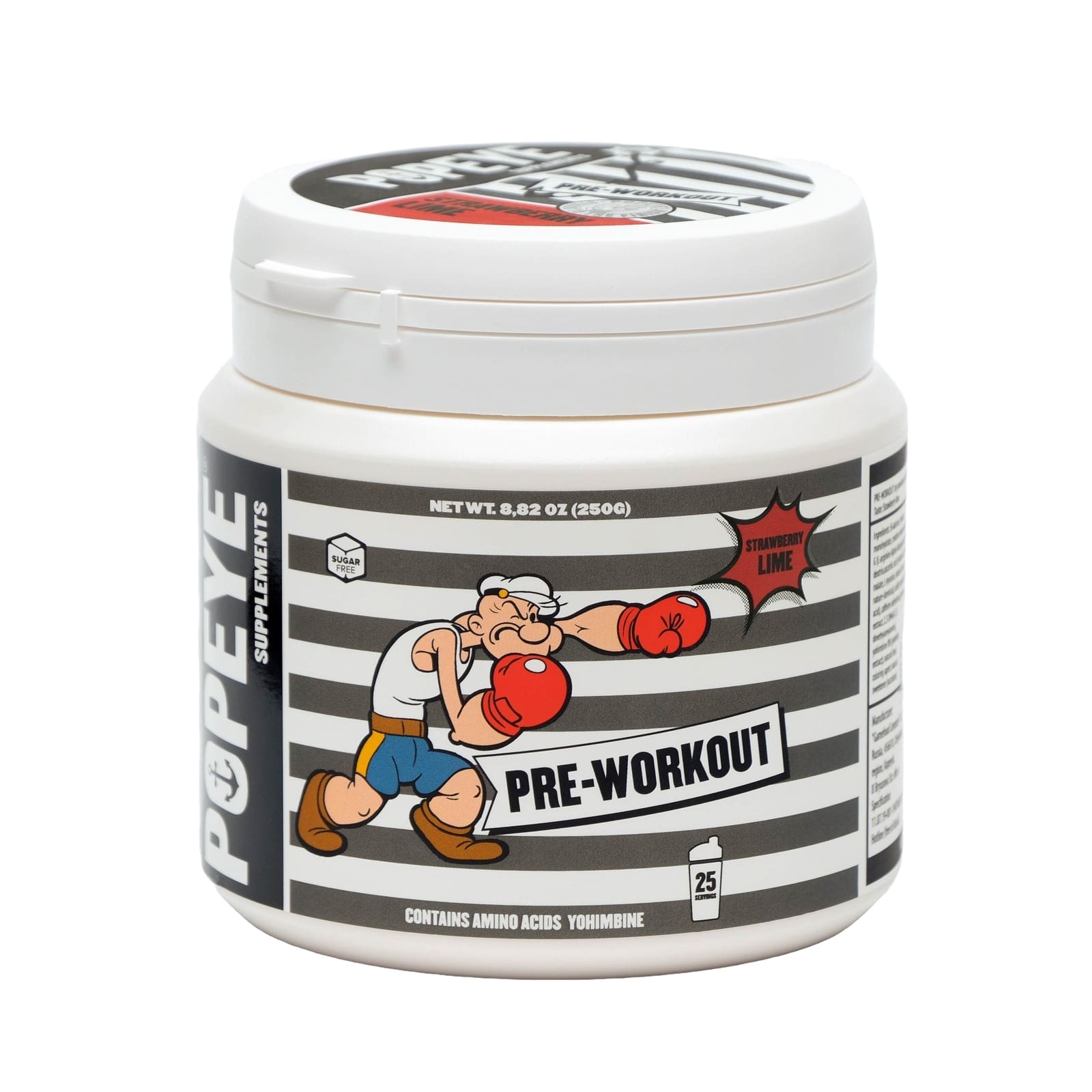 Предтренировочный комплекс Popeye Supplements Pre-Workout 250 г Strawberry-lime