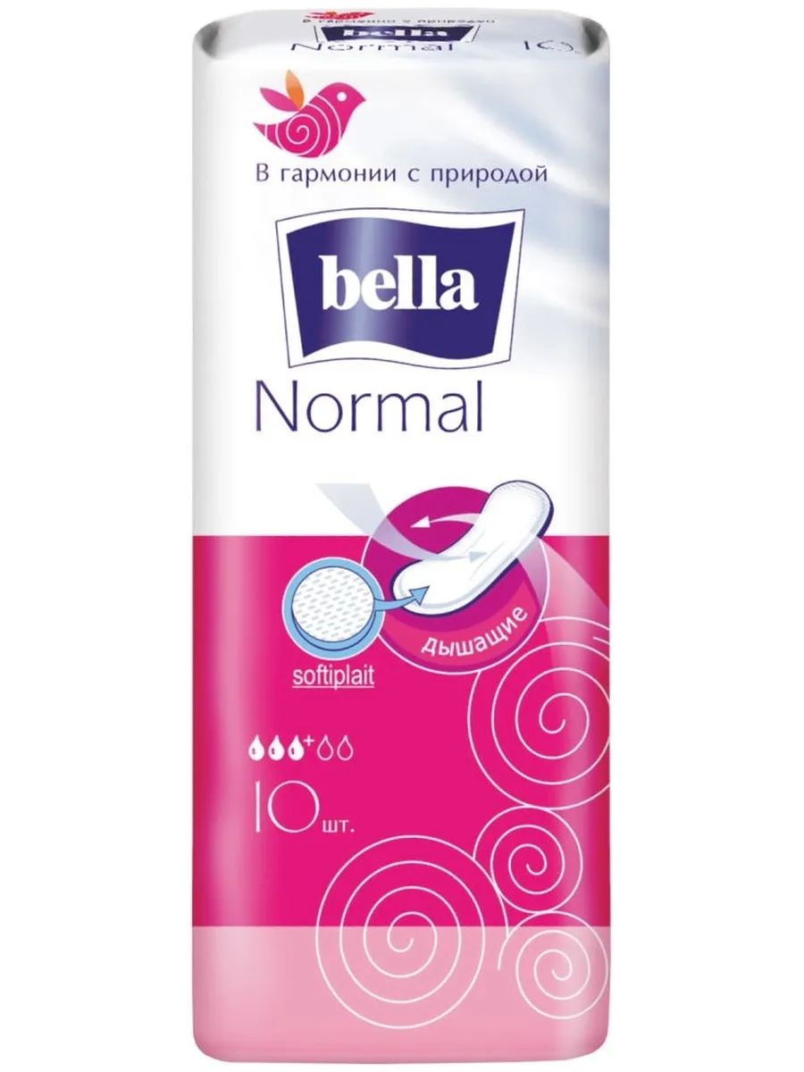 

Прокладки женские Bella Normal Белла Нормал 10 шт, Белый