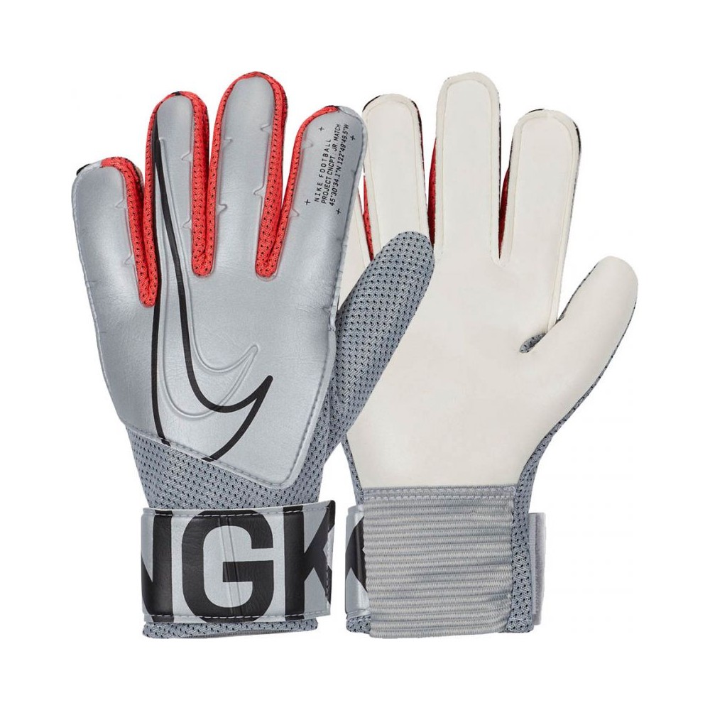 фото Перчатки мужские nike nk gk match-fa19 серые р.7