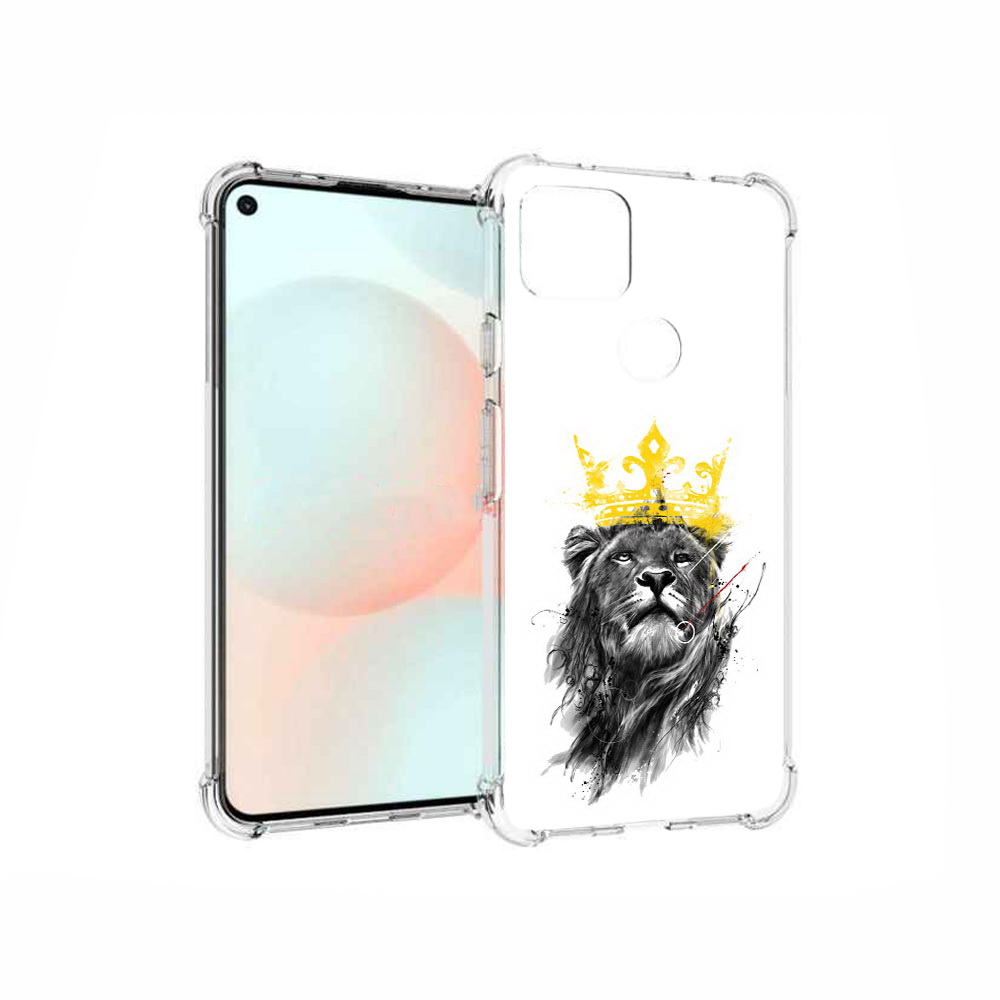 

Чехол MyPads Tocco для Google Pixel 5A король-лев, Прозрачный, Tocco