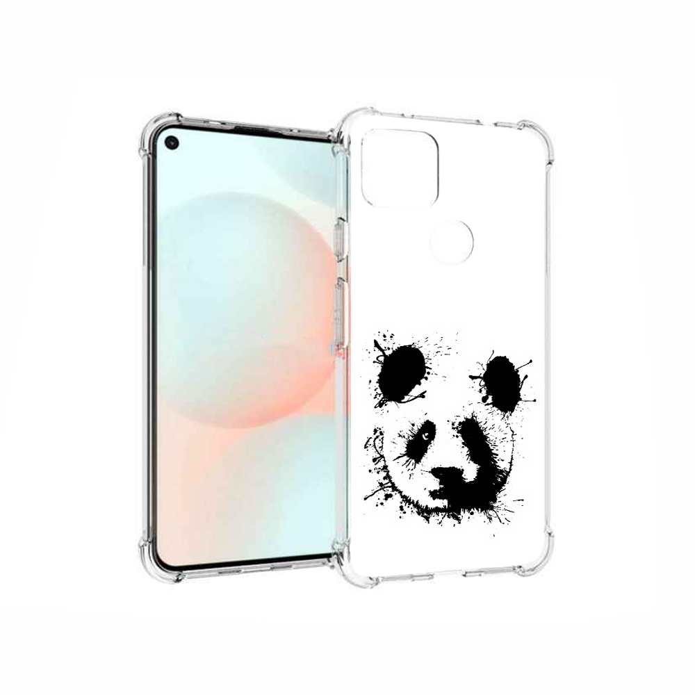 

Чехол MyPads Tocco для Google Pixel 5A клякса-панда, Прозрачный, Tocco