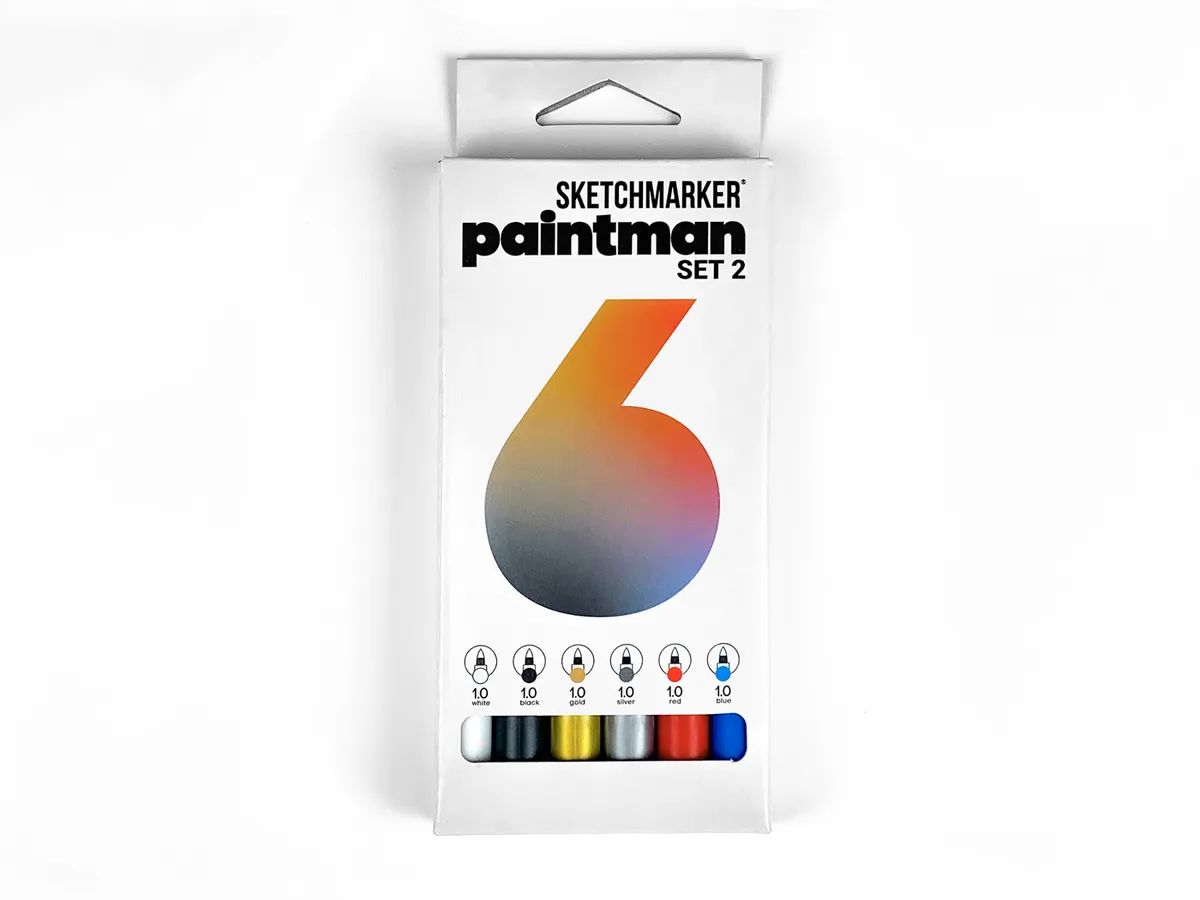 Набор перманентных маркеров SKETCHMARKER 'Paintman 2' 6 цветов