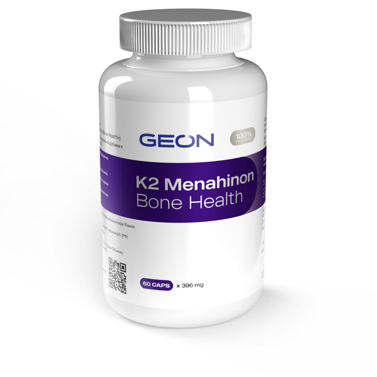 Витамин для здоровья костей GEON K2 Menaquinone Bone Health 60 капсул X 396 мг