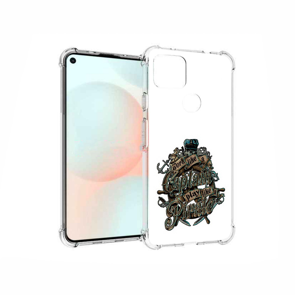 

Чехол MyPads Tocco для Google Pixel 5A капитан пиратов, Прозрачный, Tocco