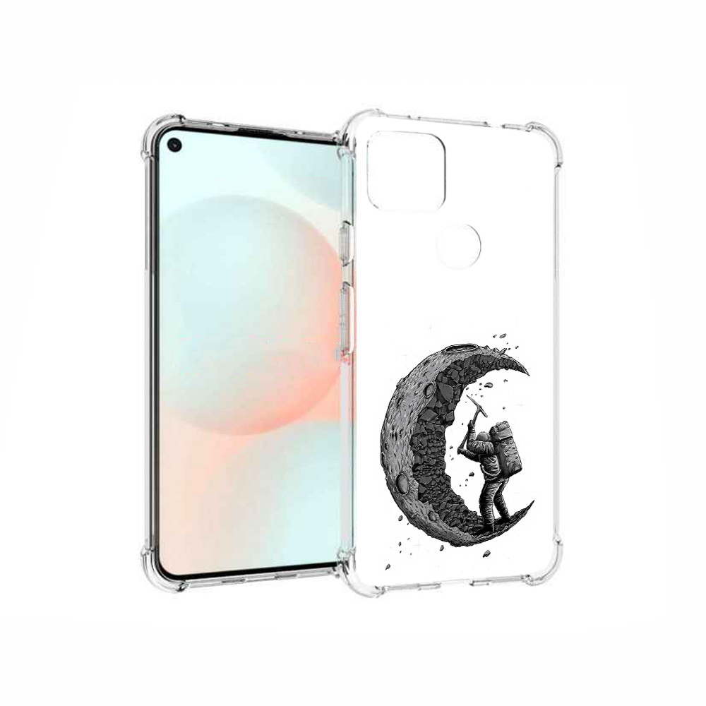 

Чехол MyPads Tocco для Google Pixel 5A камненная луна, Прозрачный, Tocco