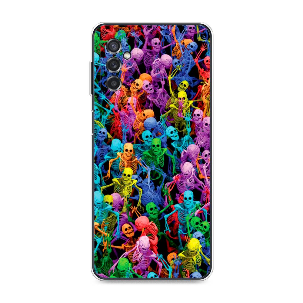 

Чехол на Samsung Galaxy M52 "Вечеринка скелетов", Фиолетовый;желтый;оранжевый, 2104350-6