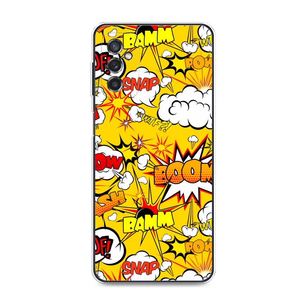 

Чехол на Samsung Galaxy M52 "Поп Арт эффекты", Желтый;белый;оранжевый, 2104350-6