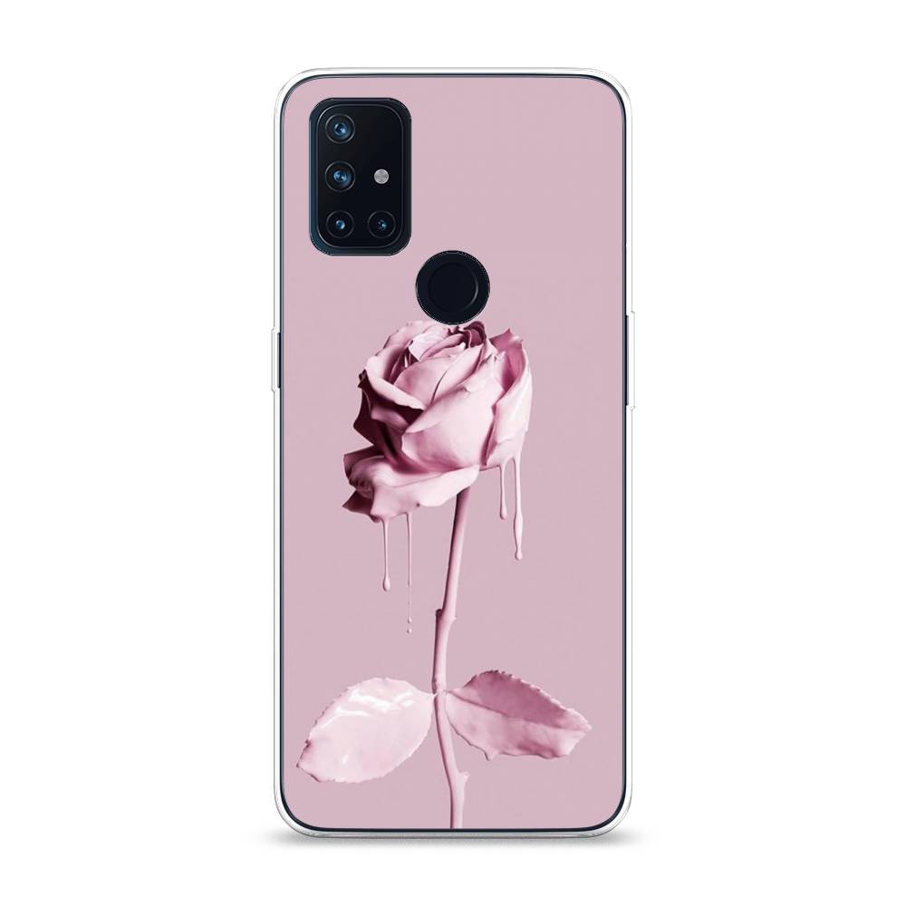 

Чехол Awog на OnePlus Nord N10 / ВанПлас Nord N10 "Роза в краске", Белый;розовый, 152350-8