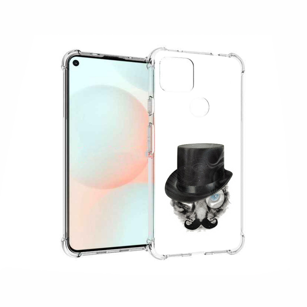 

Чехол MyPads Tocco для Google Pixel 5A интелегентный кот, Прозрачный, Tocco