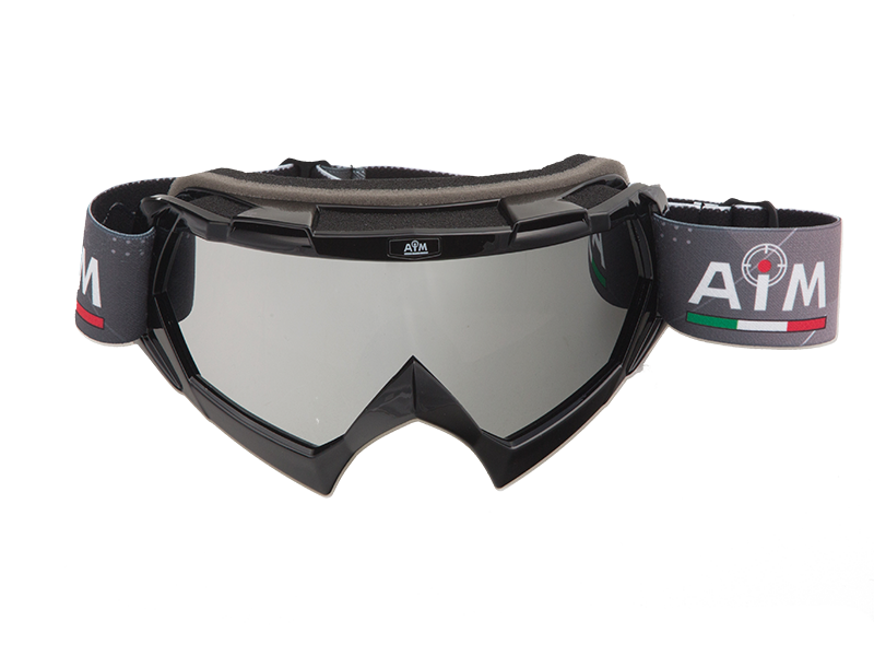 

Очки кроссовые AiM (PRO) 157-100 Black Glossy