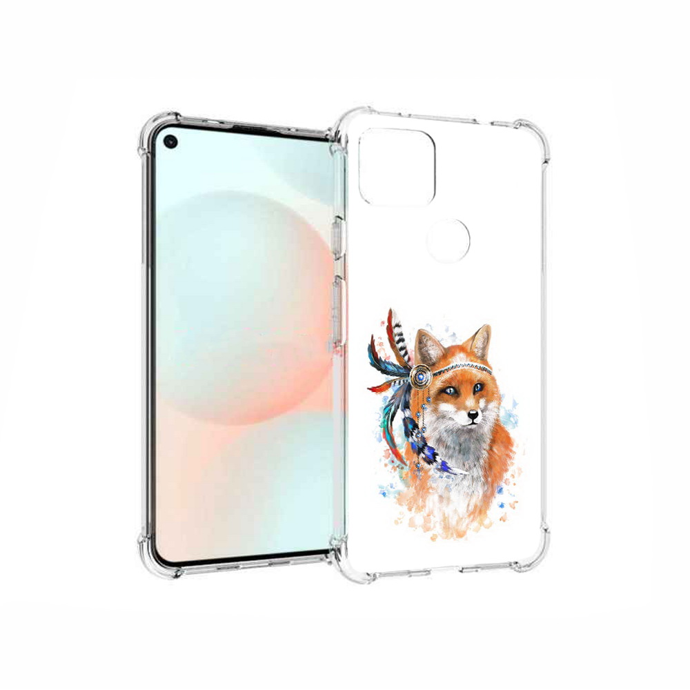 

Чехол MyPads Tocco для Google Pixel 5A инду лиса, Прозрачный, Tocco