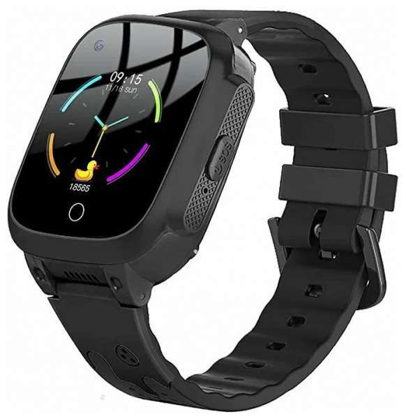 фото Детские смарт-часы smart baby watch y95 4g, wi-fi и gps, с видеозвонком (черный)