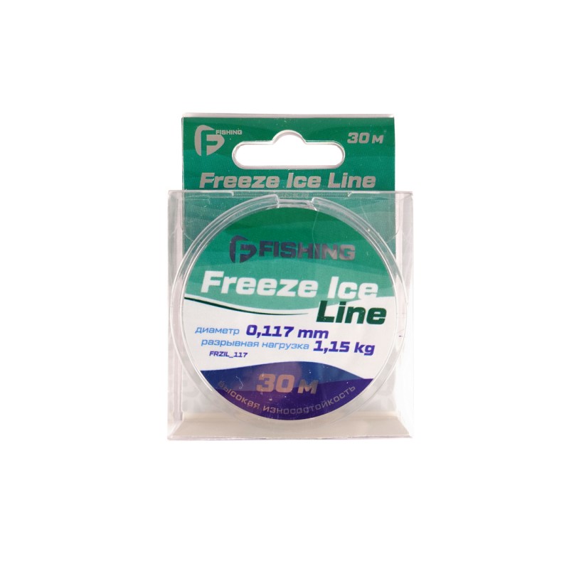 Леска F-FISHING Freeze Ice Line 30м 0,117мм 1,15кг