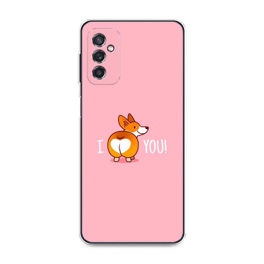 

Чехол на Samsung Galaxy M52 "Корги I love you", Розовый;коричневый;белый, 2104350-1