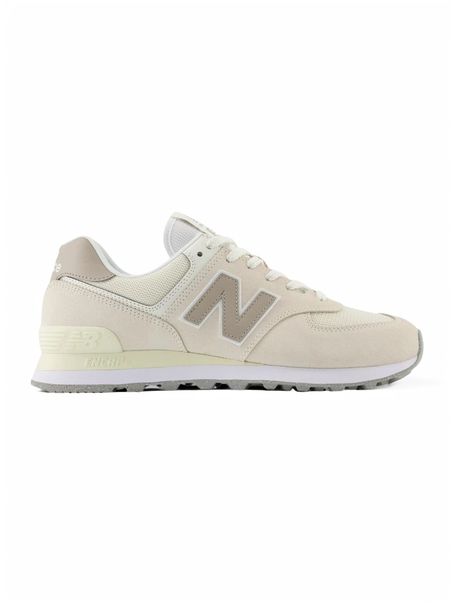 

Кроссовки унисекс New Balance 574 бежевые 5.5 US, Бежевый, 574