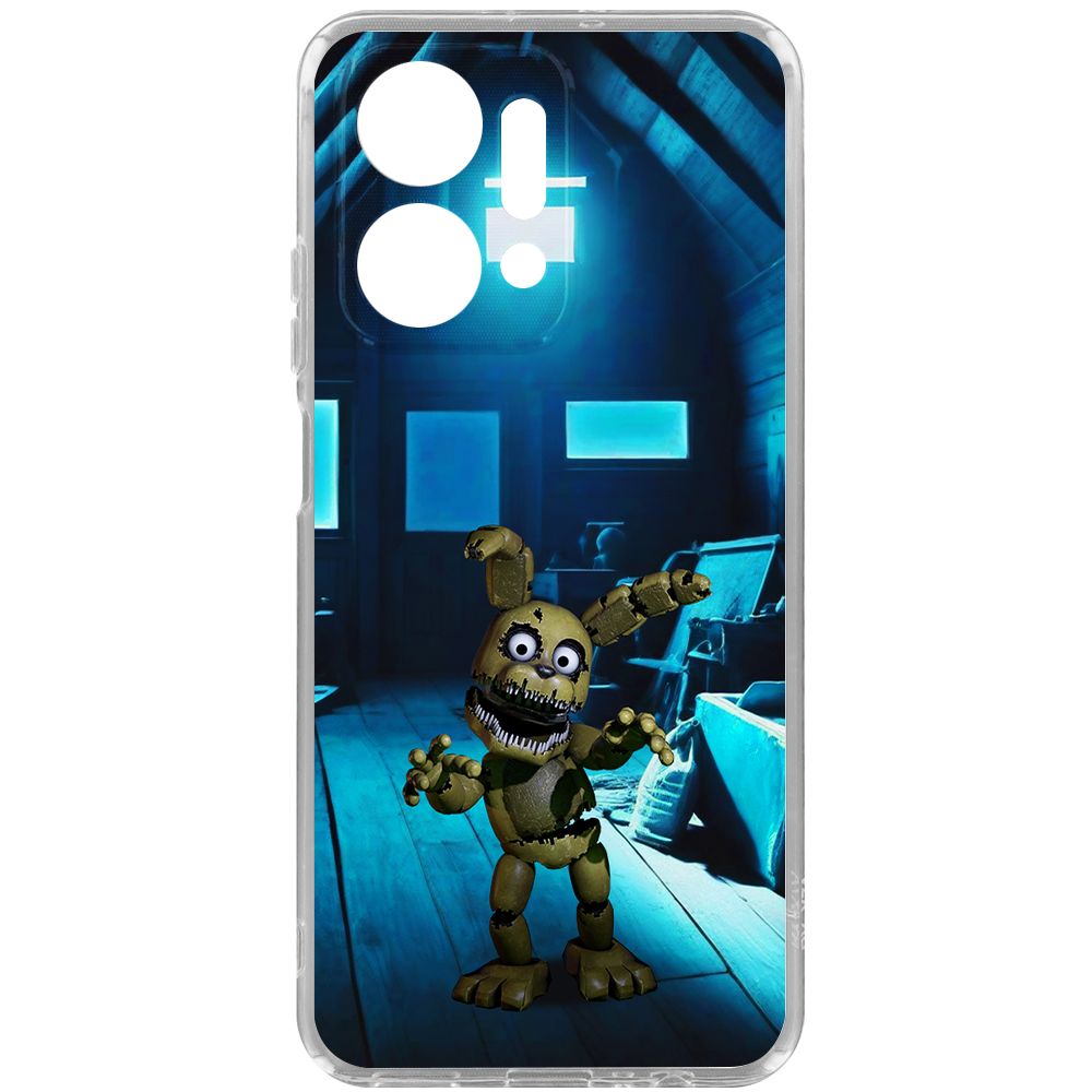 Чехол-накладка Krutoff Clear Case ФНАФ - Плюштрап для Honor X7a