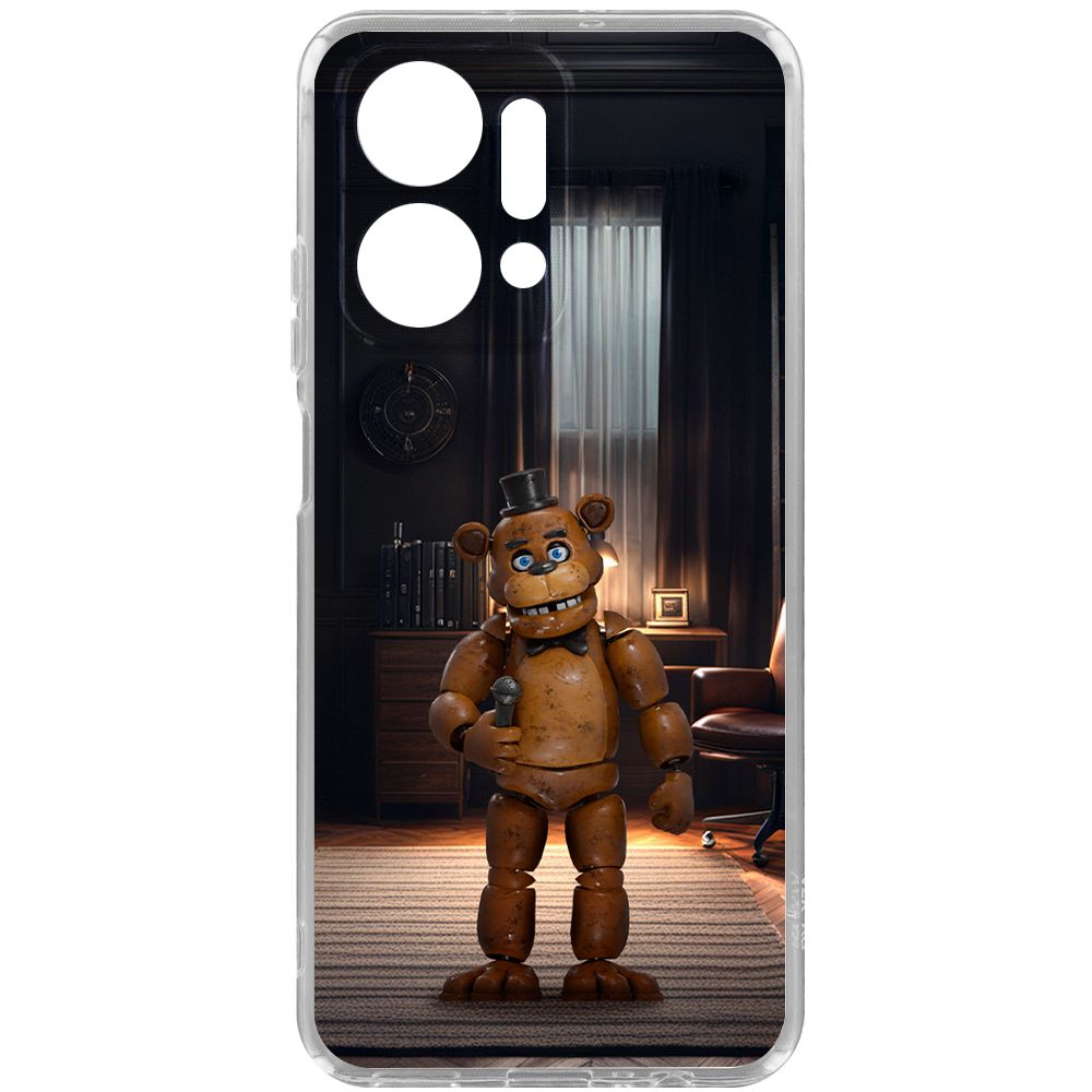 

Чехол-накладка Krutoff Clear Case ФНАФ - Медведь Фредди для Honor X7a, Прозрачный