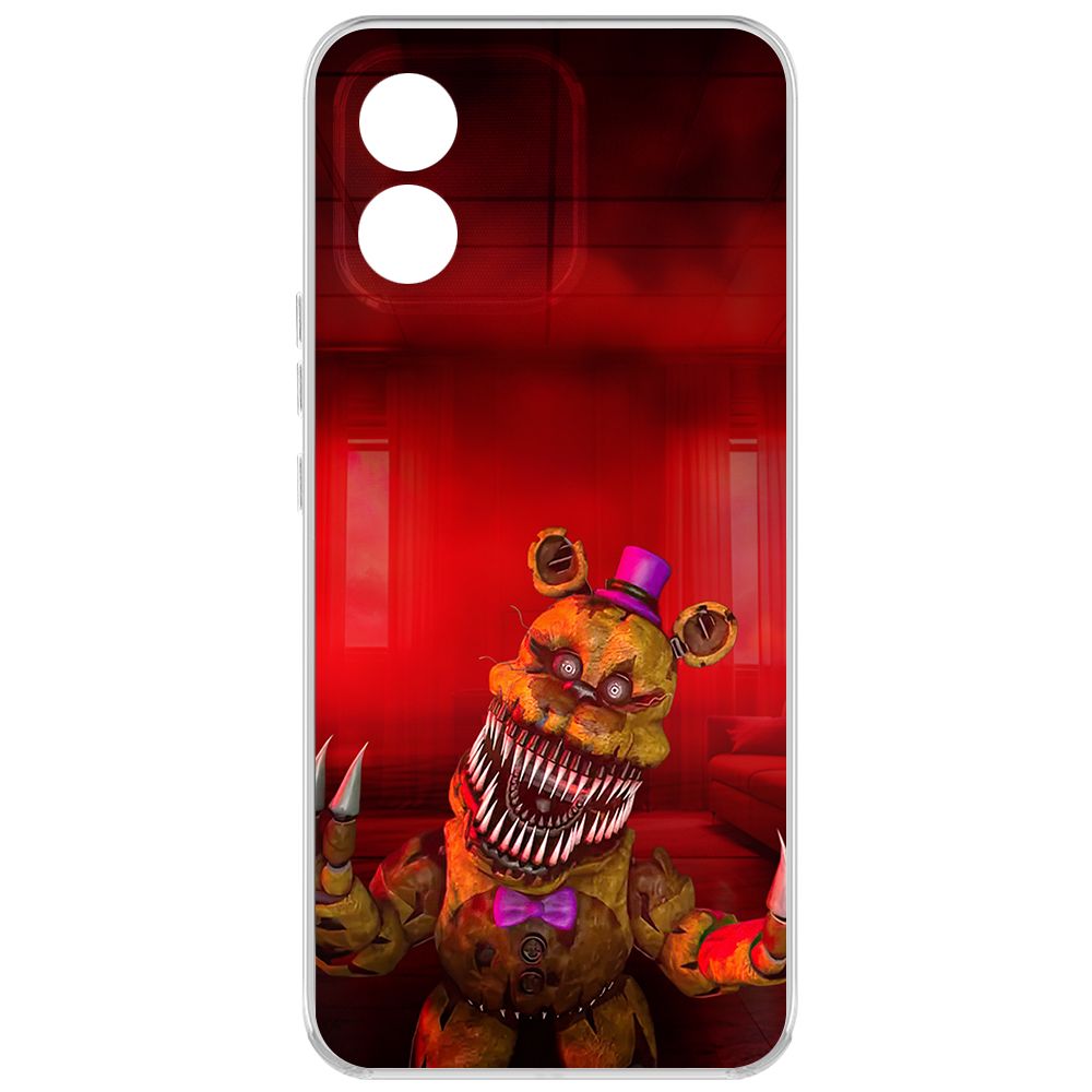 

Чехол-накладка Krutoff Clear Case ФНАФ - Фредди атакует для Honor X5, Прозрачный