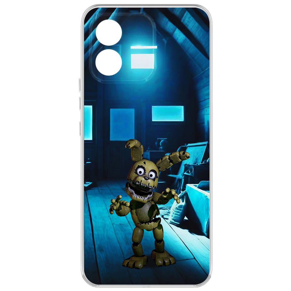 

Чехол-накладка Krutoff Clear Case ФНАФ - Плюштрап для Honor X5, Прозрачный