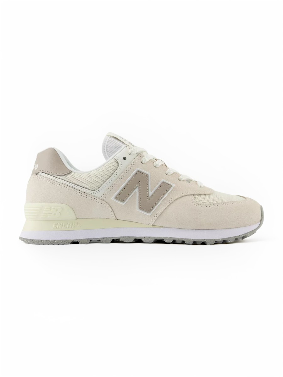

Кроссовки унисекс New Balance 574 бежевые 5 US, Бежевый, 574