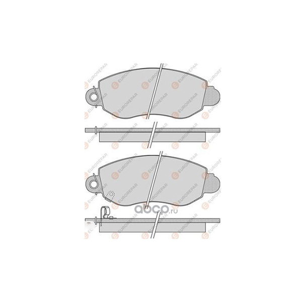 EUROREPAR 1617263880 Колодки тормозные дисковые FORD TRANSIT 00 () 1шт