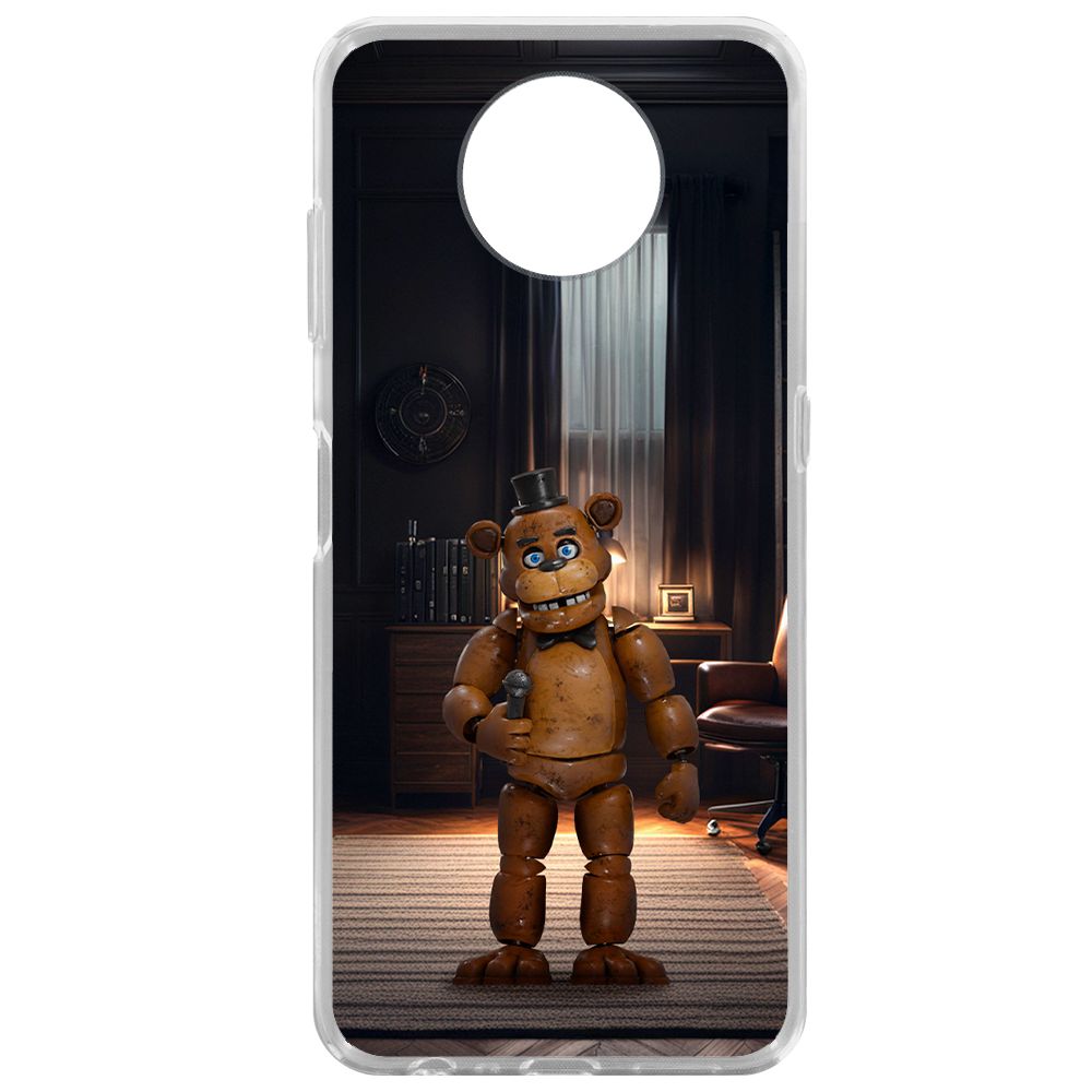 

Чехол-накладка Krutoff Clear Case ФНАФ - Медведь Фредди для Nokia G10, Прозрачный