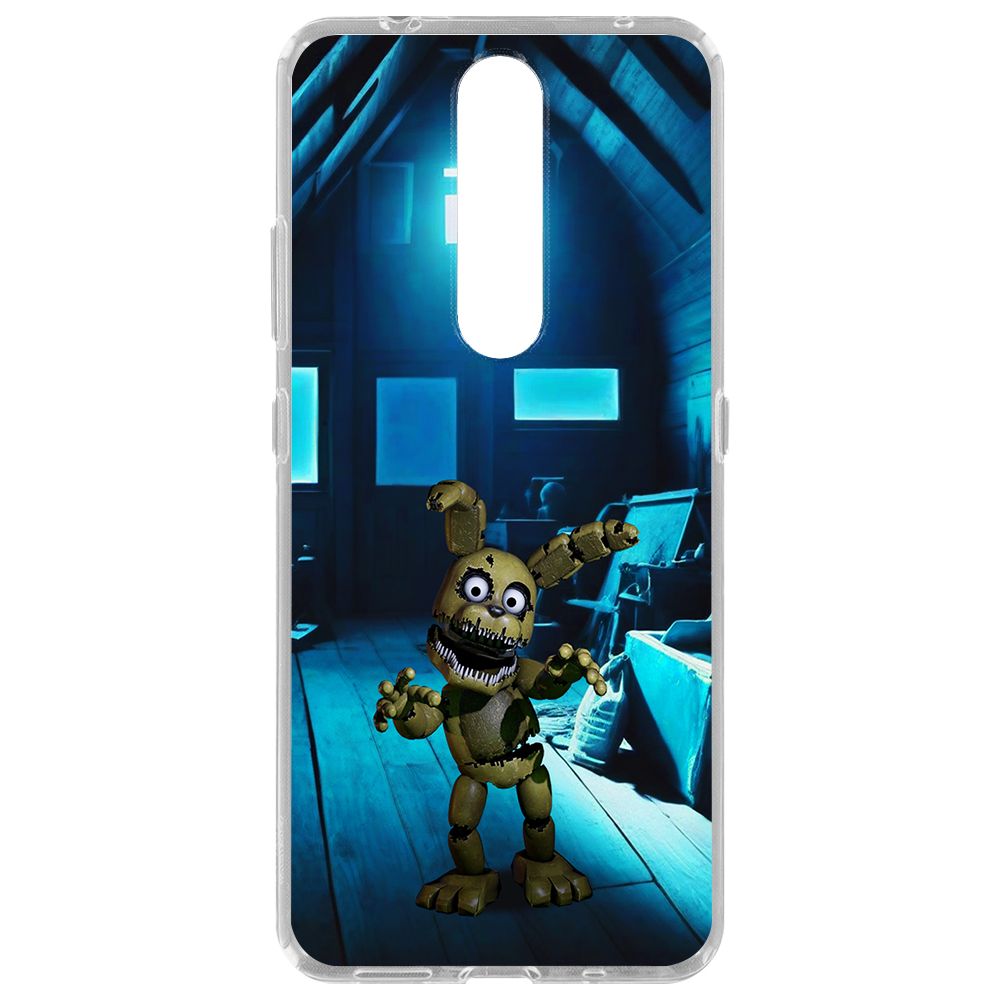 

Чехол-накладка Krutoff Clear Case ФНАФ - Плюштрап для Nokia 2.4, Прозрачный