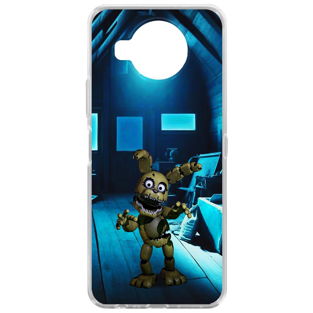 

Чехол-накладка Krutoff Clear Case ФНАФ - Плюштрап для Nokia 8.3 5G, Прозрачный