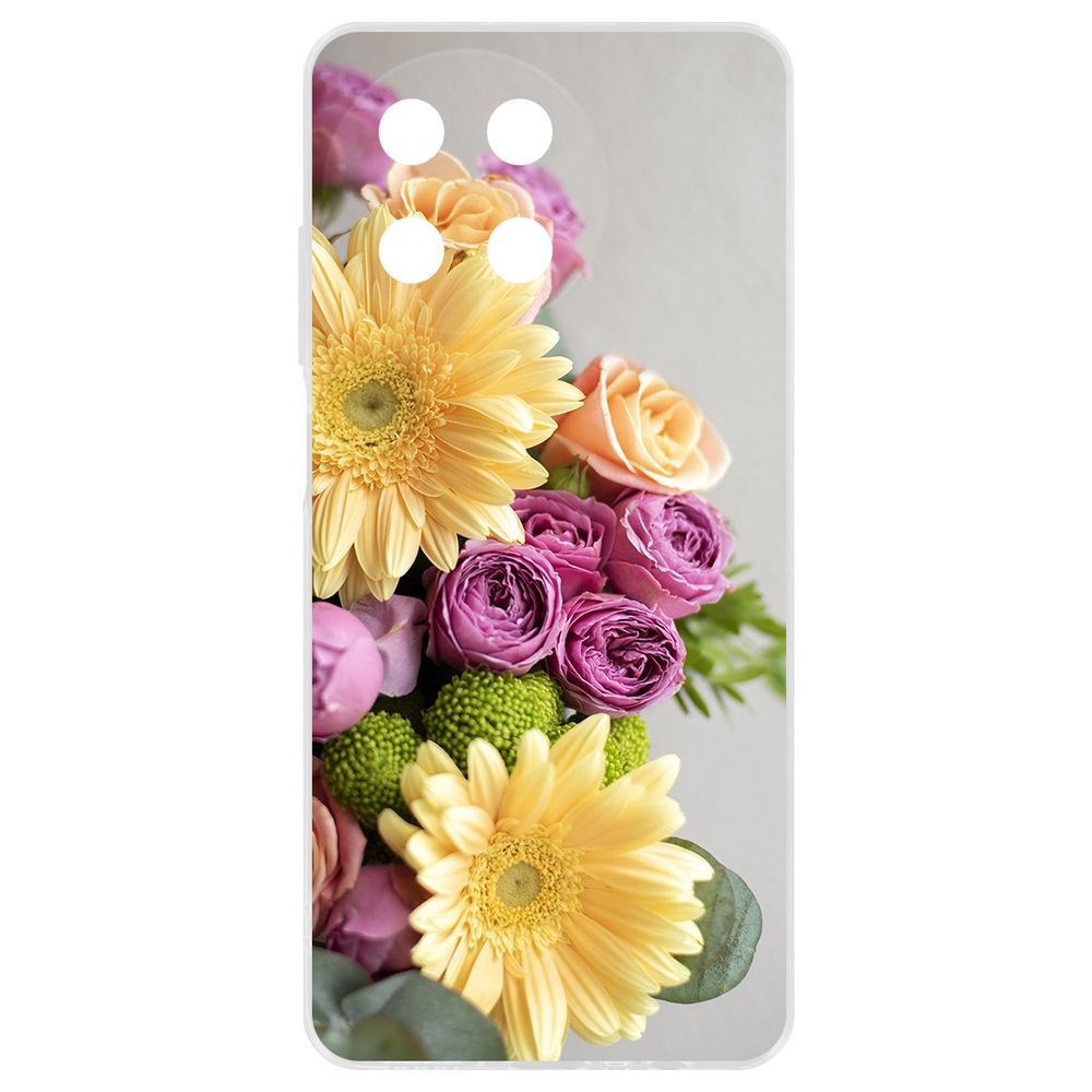 

Чехол-накладка Krutoff Clear Case Букет для Realme 11 4G, Прозрачный