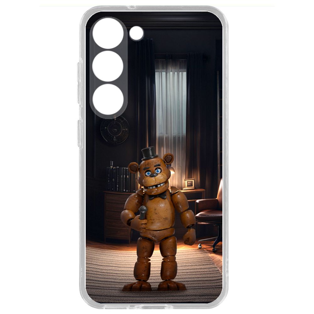 

Чехол-накладка Krutoff Clear Case ФНАФ - Медведь Фредди для Samsung Galaxy S23+, Прозрачный