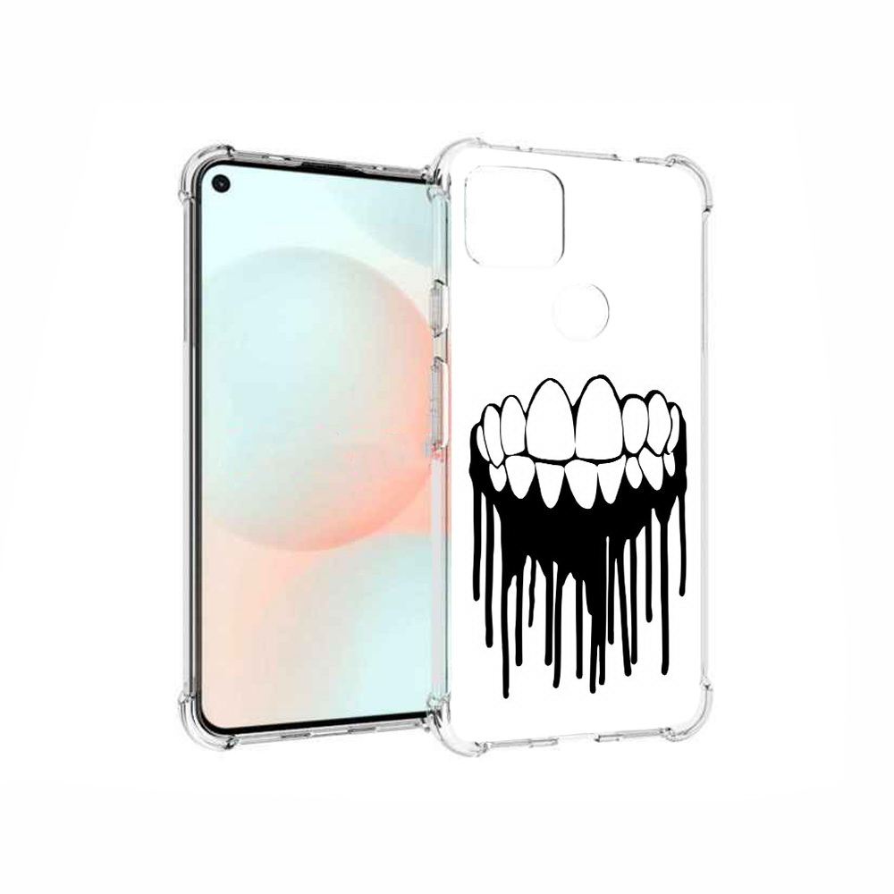 

Чехол MyPads Tocco для Google Pixel 5A зубы, Прозрачный, Tocco