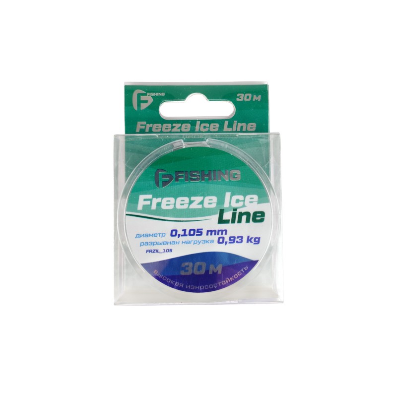 Леска F-FISHING Freeze Ice Line 30м 0,091мм 0,71кг