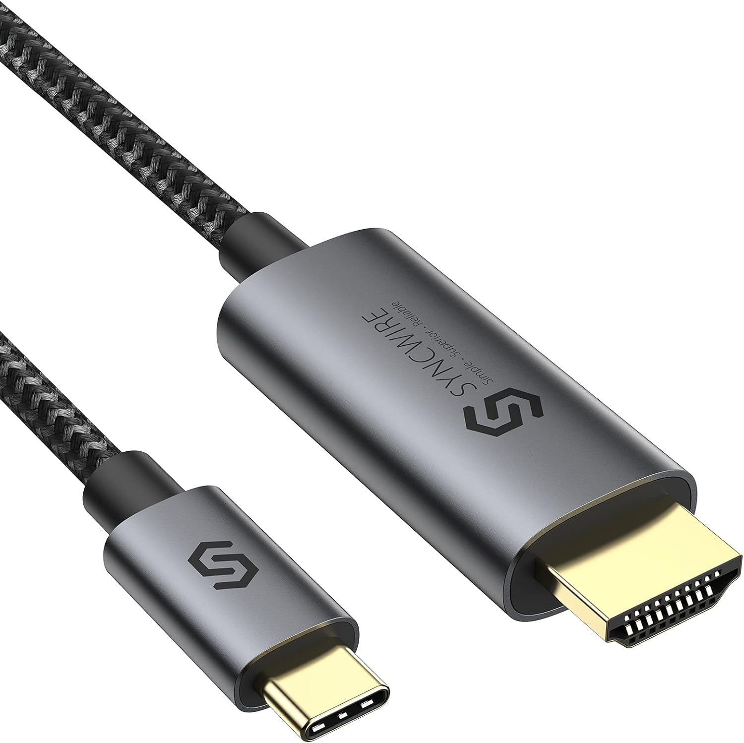 Кабель Syncwire SW-HD549 USB-C to HDMI 4K 60 Гц, 1.8 м