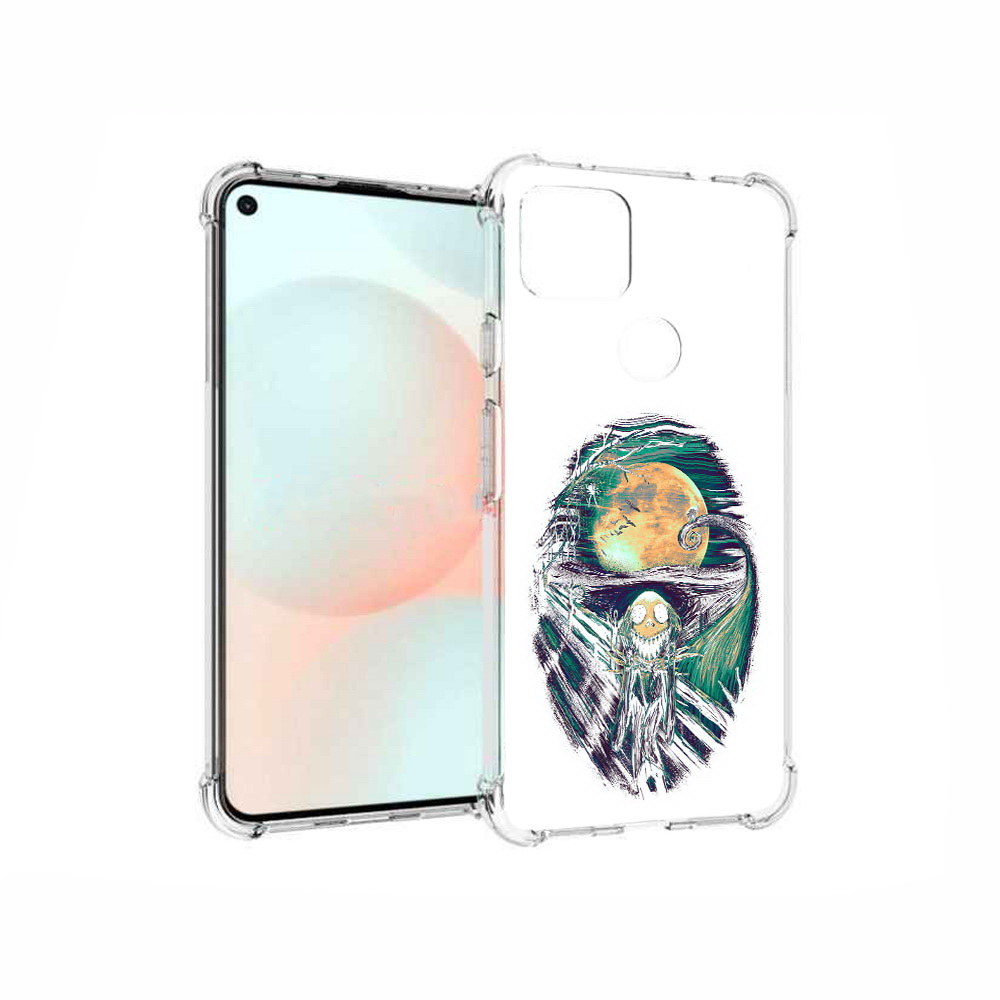 

Чехол MyPads Tocco для Google Pixel 5A зубастое существо абстракция, Прозрачный, Tocco