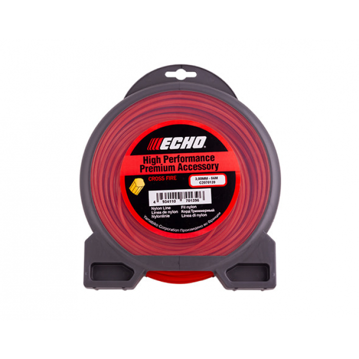 

Корд триммерный Echo Cross Fire 3,0мм* 56м (крест), Cross Fire 3,0мм* 56м (крест)