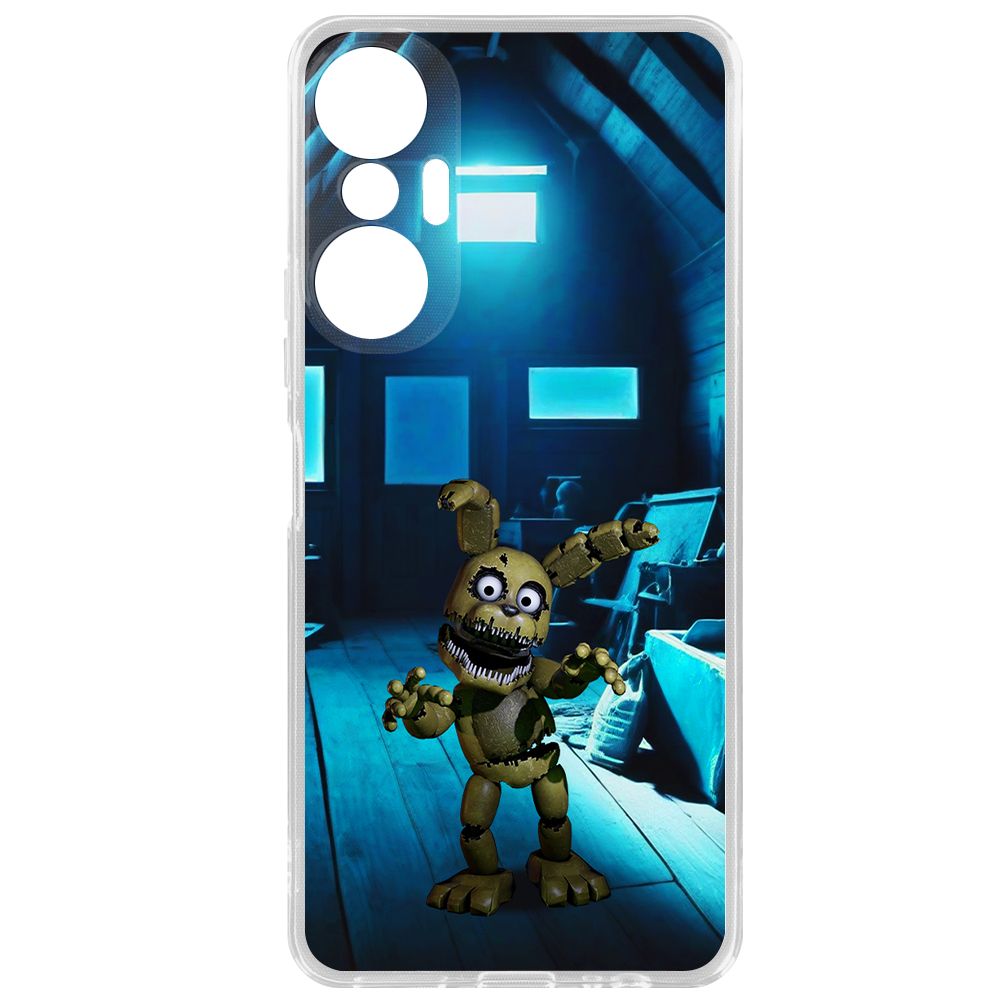 

Чехол-накладка Krutoff Clear Case ФНАФ - Плюштрап для INFINIX Hot 20S, Прозрачный