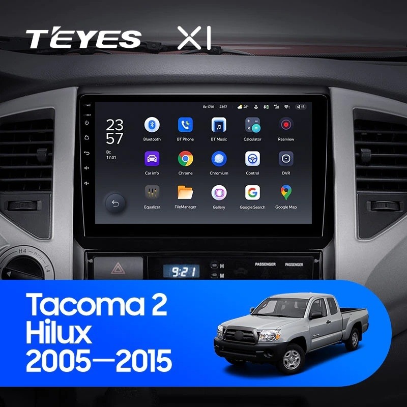 Штатная магнитола Teyes X1 4G 232 Toyota Hilux 2005-2015 2620000₽