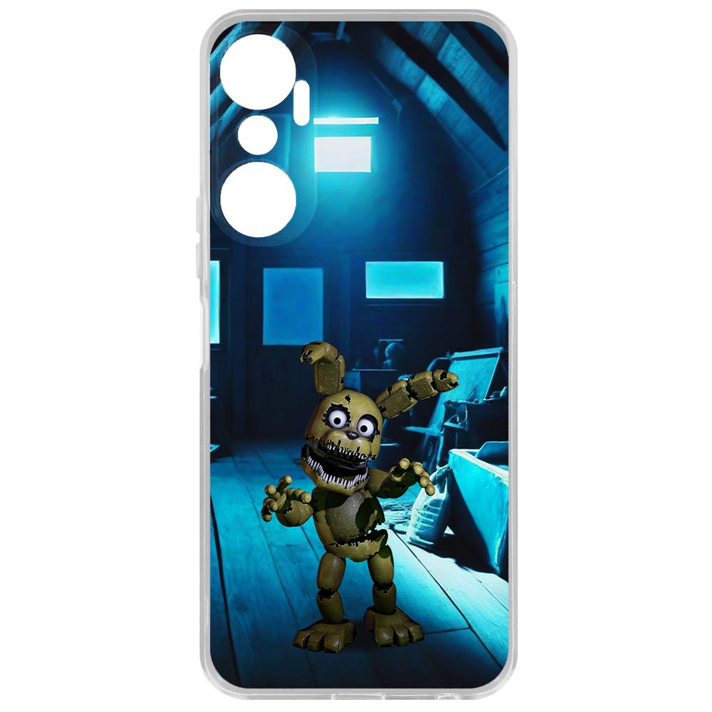 

Чехол-накладка Krutoff Clear Case ФНАФ - Плюштрап для INFINIX Hot 20, Прозрачный