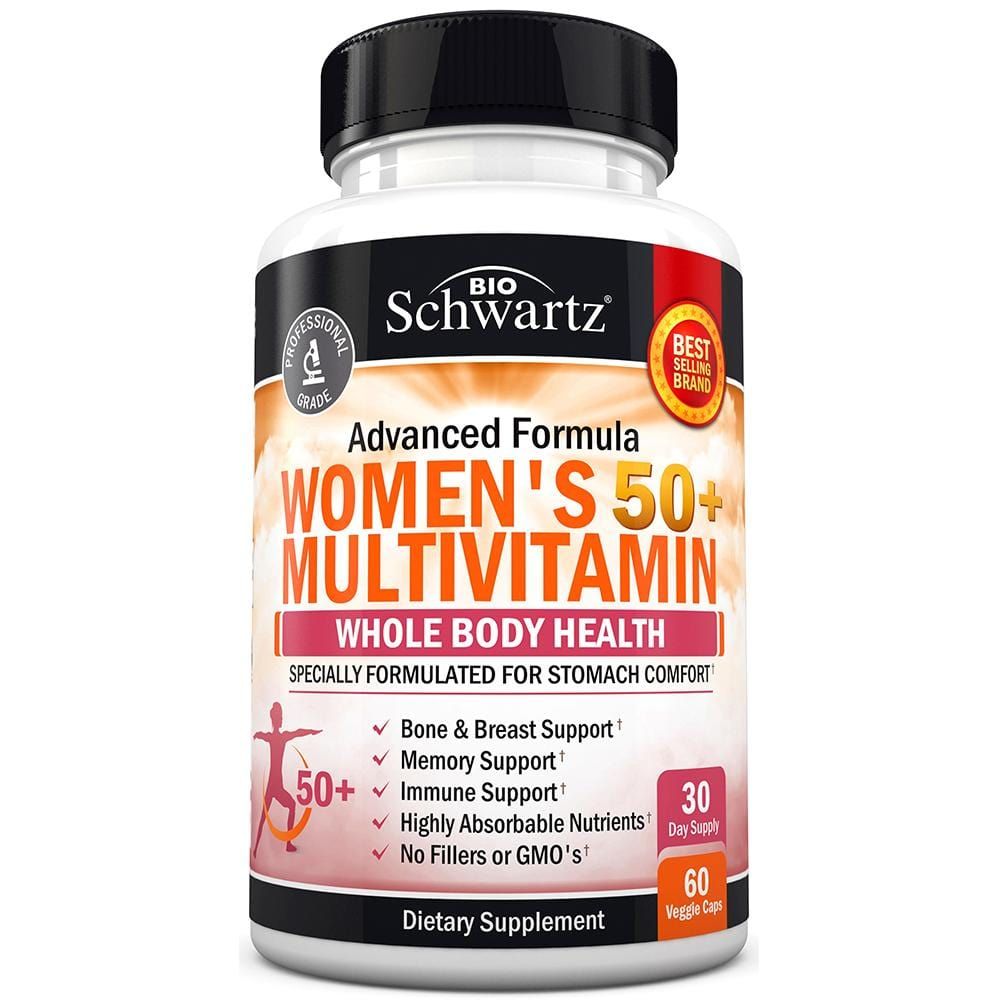 Мультивитамины BioShwartz Womens 50+ Multivitamin, 60 веганских капсул