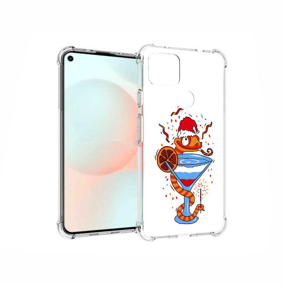 

Чехол MyPads Tocco для Google Pixel 5A змейка, Прозрачный, Tocco