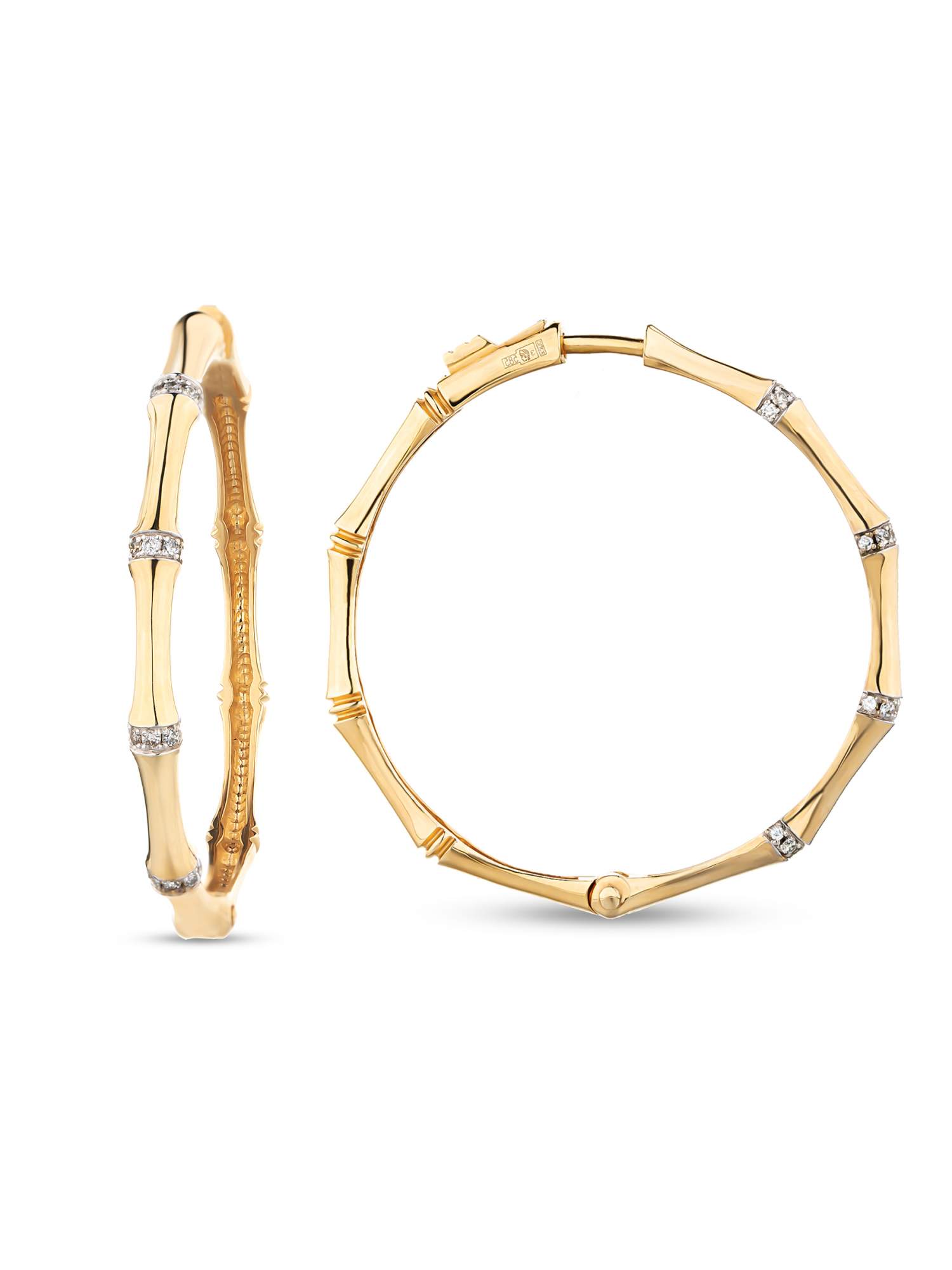 

Серьги конго из желтого золота Gatamova 09с13715, бриллиант, 09с13715