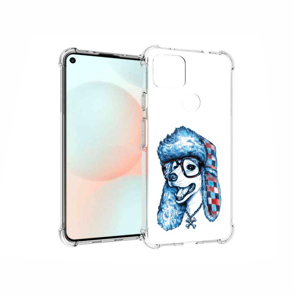 

Чехол MyPads Tocco для Google Pixel 5A зимний пес, Прозрачный, Tocco