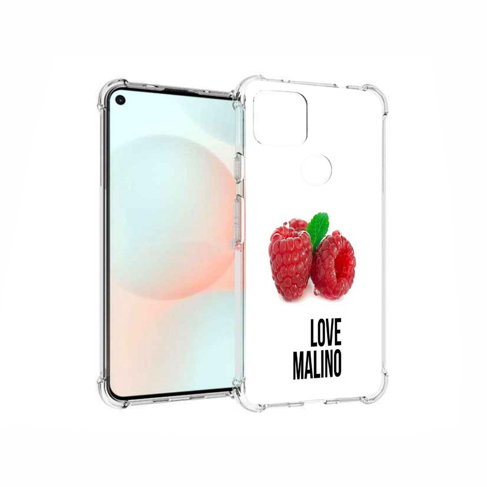 

Чехол MyPads Tocco для Google Pixel 5A Бренд лове малино, Прозрачный, Tocco