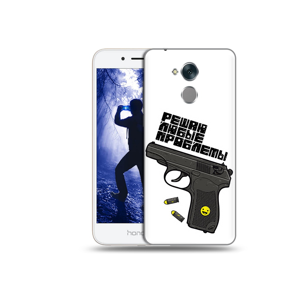 Чехол MyPads Tocco для Honor 6A пистолет против проблем (PT72614.39.542)