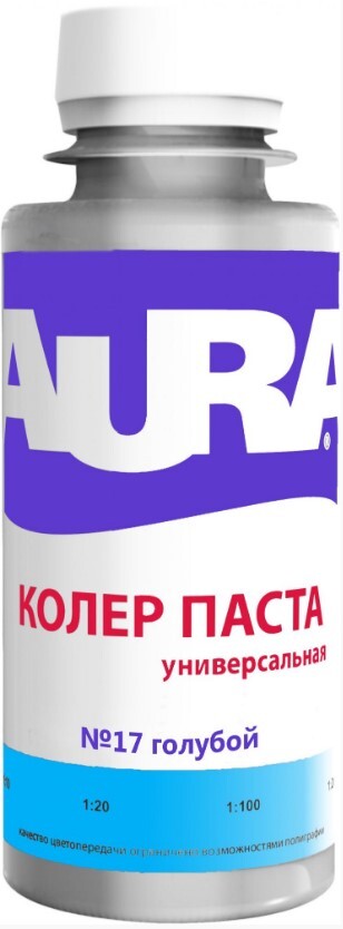 Колер AURA 17 голубой 100мл 239₽